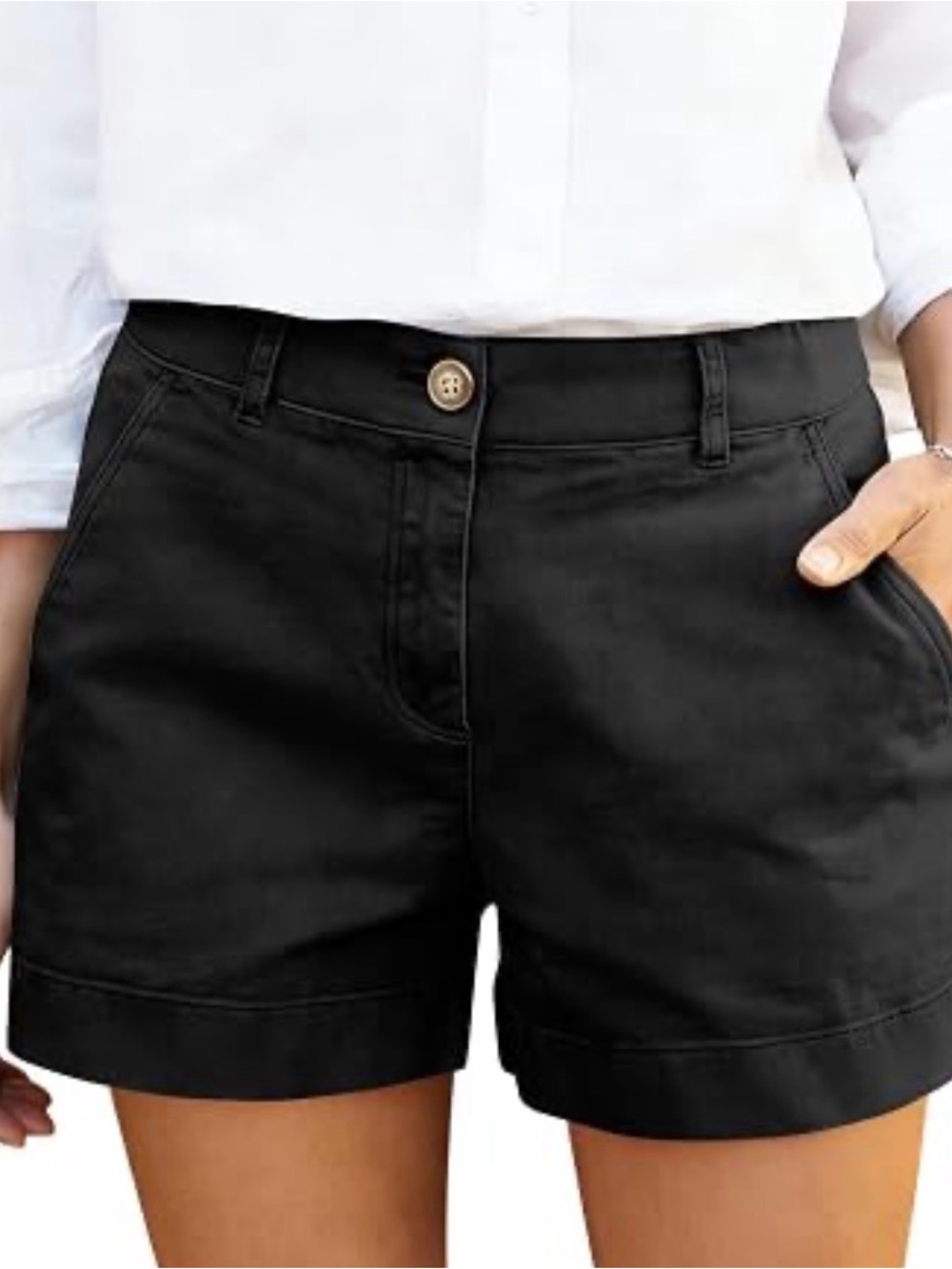 J. Crew Black Pleated Front Black Shorts Size 12